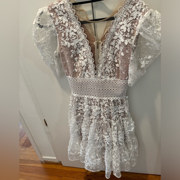 Bronx & Banco MEGAN MINI DRESS IN BLANC - Picture 1 of 3